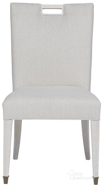 The appearance of Parkhurst Dining Chair In White designed by Vanguard Furniture in the transitional interior design. This white piece of furniture  was selected by 1StopBedrooms from Parkhurst Collection to add a touch of cosiness and style into your home. Sku: T2V812S. Product Type: Dining Chair. Material: Upholstery. Image1