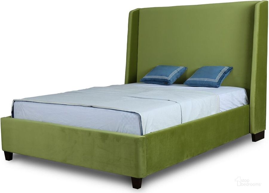 The appearance of Parlay Queen-Size Bed in Pine Green designed by Manhattan Comfort in the modern / contemporary interior design. This green piece of furniture  was selected by 1StopBedrooms from Parlay Collection to add a touch of cosiness and style into your home. Sku: BD006-QN-PG-1;BD006-QN-PG-2;BD006-QN-PG-3;BD006-QN-PG-4. Bed Type: Platform Bed. Material: Wood. Product Type: Platform Bed. Bed Size: Queen. Image1