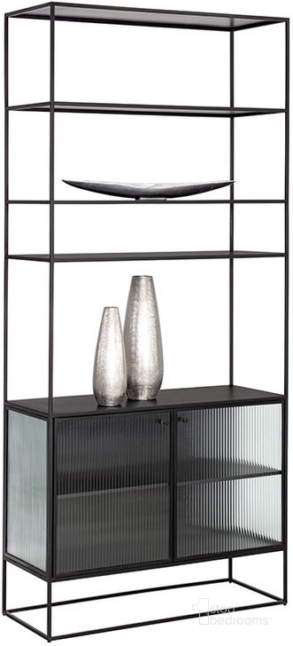 The appearance of Parsons Bookcase designed by Sunpan in the transitional interior design. This black piece of furniture  was selected by 1StopBedrooms from Parsons Collection to add a touch of cosiness and style into your home. Sku: 107473. Material: Glass. Product Type: Bookcase. Image1