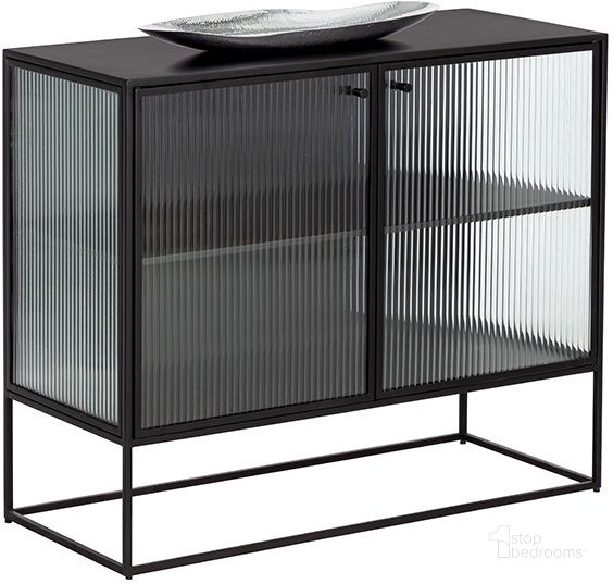 The appearance of Parsons Small Sideboard designed by Sunpan in the transitional interior design. This black piece of furniture  was selected by 1StopBedrooms from Parsons Collection to add a touch of cosiness and style into your home. Sku: 107475. Material: Glass. Product Type: Sideboard. Image1