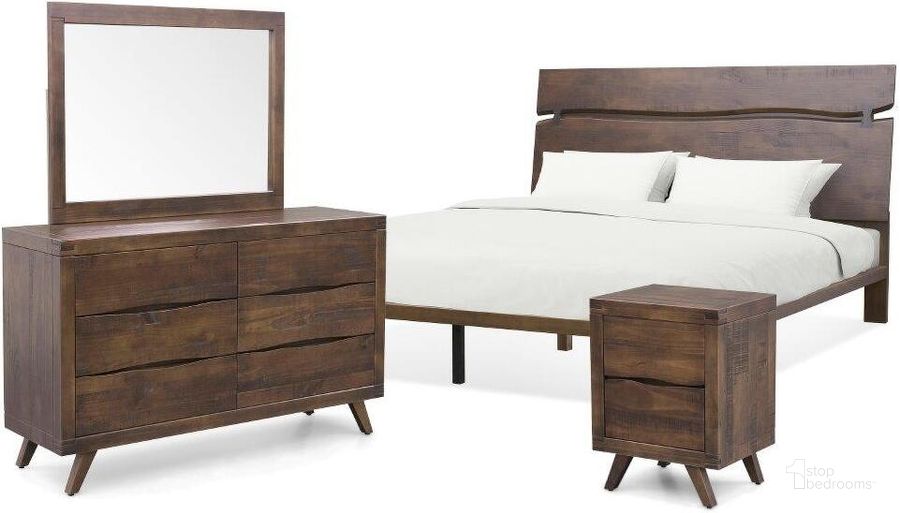 The appearance of Pasco King 4Pc Bedroom Set designed by Steve Silver in the  interior design. This cocoa piece of furniture  was selected by 1StopBedrooms from Pasco Collection to add a touch of cosiness and style into your home. Sku: AS900KFB;AS900KHB;AS900R;AS900DRG;AS900MR;AS900NSG. Bed Type: Platform Bed. Product Type: Platform Bed. Bed Size: King. Material: Pine. Image1