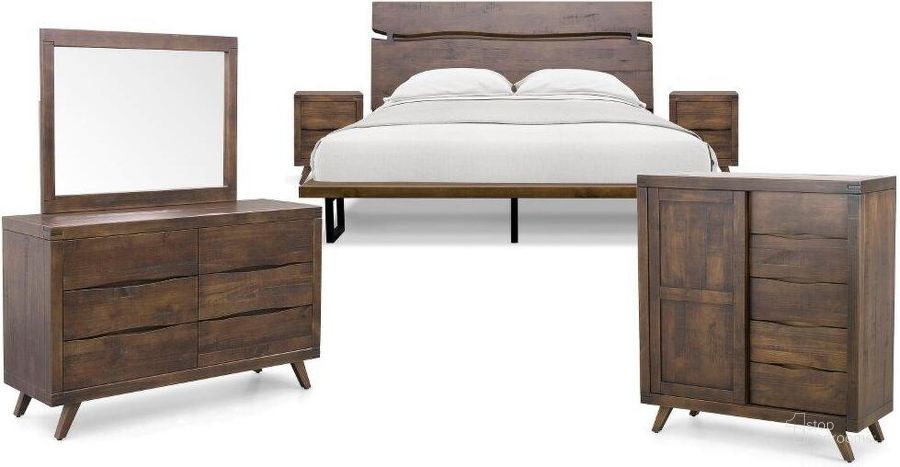 The appearance of Pasco King 6Pc Bedroom Set designed by Steve Silver in the  interior design. This cocoa piece of furniture  was selected by 1StopBedrooms from Pasco Collection to add a touch of cosiness and style into your home. Sku: AS900KFB;AS900KHB;AS900R;AS900DRG;AS900MR;AS900NSG;AS900NSG;AS900CG. Bed Type: Platform Bed. Product Type: Platform Bed. Bed Size: King. Material: Pine. Image1