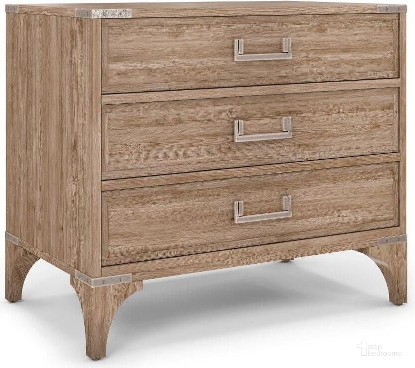 The appearance of Passage Light Oak Bedside Chest designed by A.R.T. in the transitional interior design. This brown piece of furniture  was selected by 1StopBedrooms from Passage Collection to add a touch of cosiness and style into your home. Sku: 287142-2302. Material: Wood. Product Type: Nightstand. Image1