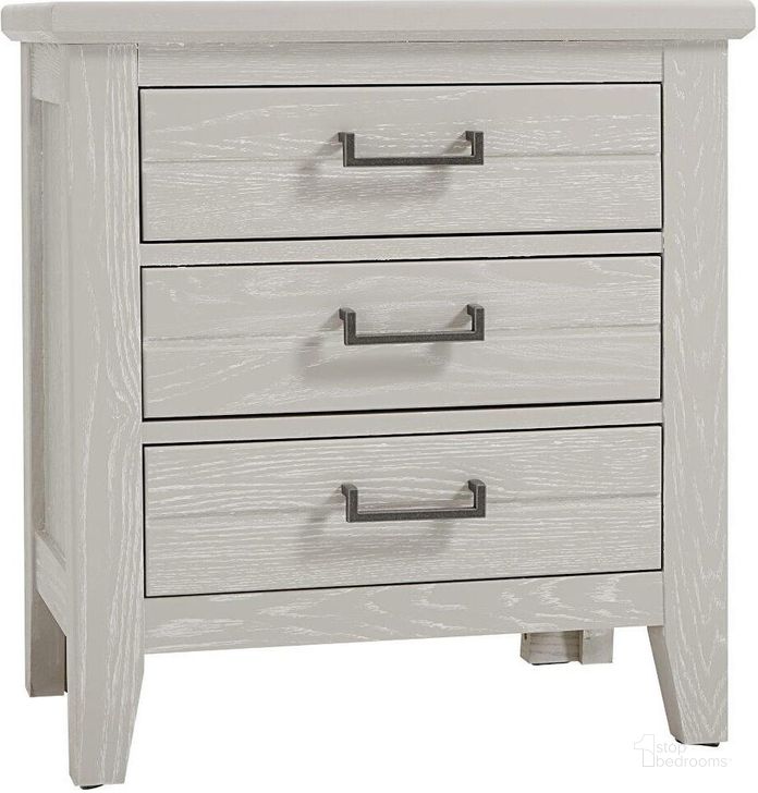 The appearance of Passageways Night Stand In Oyster Grey designed by Artisan & Post in the transitional interior design. This grey piece of furniture  was selected by 1StopBedrooms from Passageways Collection to add a touch of cosiness and style into your home. Sku: 144-227. Material: Wood. Product Type: Nightstand. Image1
