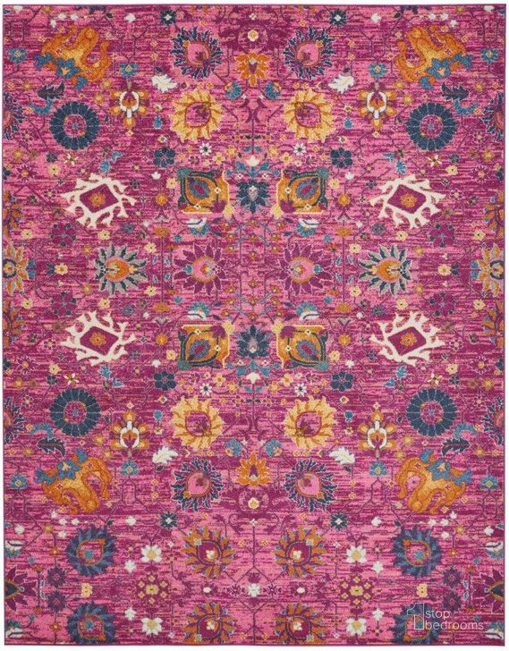 The appearance of Passion Fuchsia 8 X 10 Area Rug designed by Nourison in the transitional interior design. This fuchsia piece of furniture  was selected by 1StopBedrooms from Passion Collection to add a touch of cosiness and style into your home. Sku: 99446389718. Material: Polypropylene. Product Type: Area Rugs. Image1