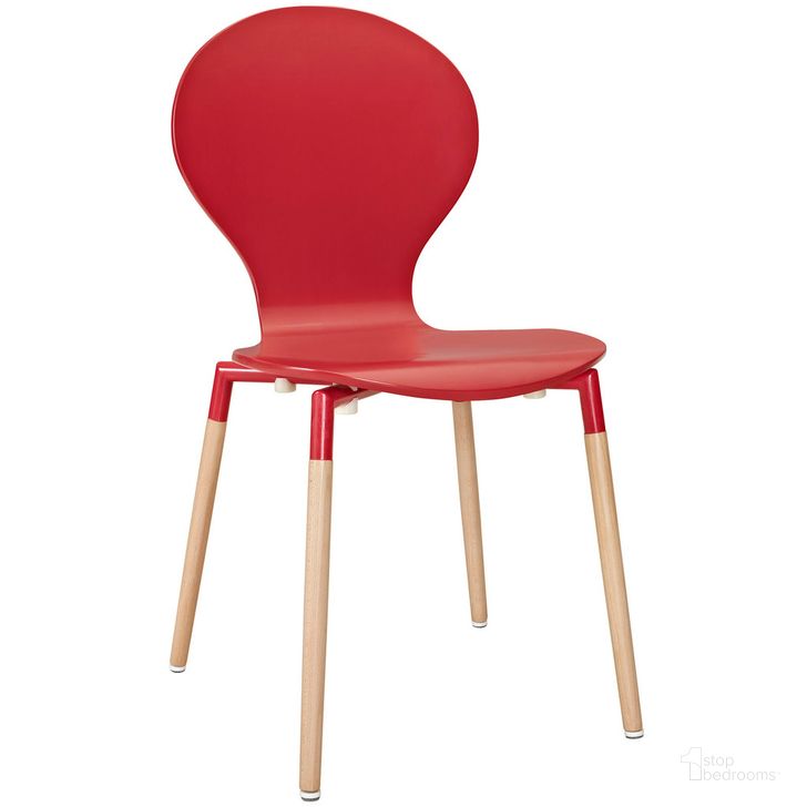 The appearance of Path Dining Wood Side Chair In Red designed by Modway in the modern / contemporary interior design. This red piece of furniture  was selected by 1StopBedrooms from Path Collection to add a touch of cosiness and style into your home. Sku: EEI-1053-RED. Material: Wood. Product Type: Side Chair. Image1