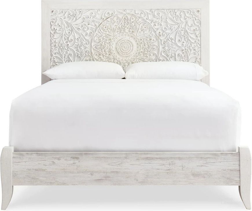 Paxberry Whitewash Queen Panel Headboard Only by Ashley Furniture