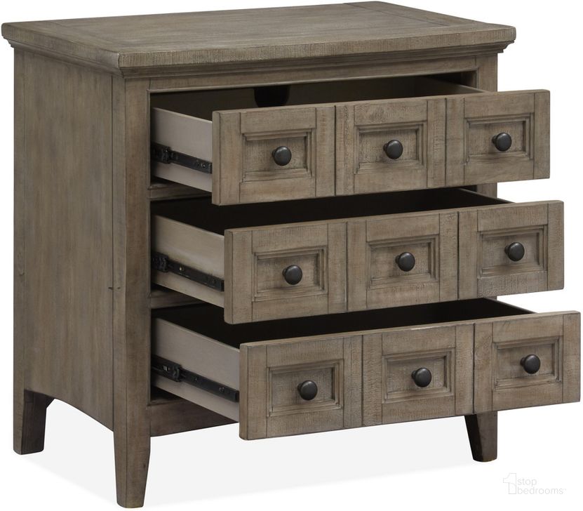 Paxton Place Dovetail Grey Nightstand by Magnussen 1StopBedrooms