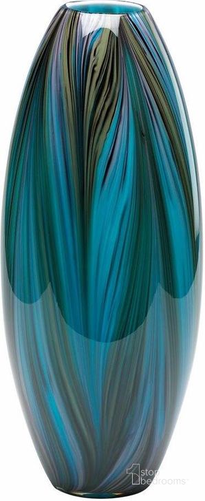 The appearance of Peacock Feather Vase designed by Cyan Design in the modern / contemporary interior design. This blue piece of furniture  was selected by 1StopBedrooms from  to add a touch of cosiness and style into your home. Sku: 02920. Material: Glass. Product Type: Vase.