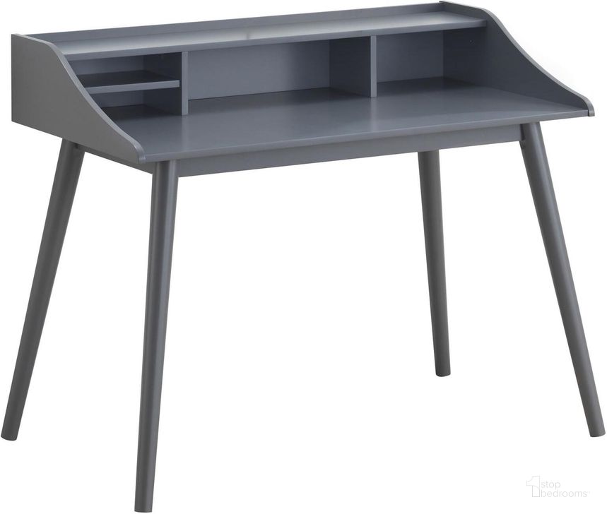 The appearance of Percy Writing Desk (Grey) designed by Coaster in the modern / contemporary interior design. This grey piece of furniture  was selected by 1StopBedrooms from Percy Collection to add a touch of cosiness and style into your home. Sku: 804497. Material: MDF. Product Type: Home Office Desk. Image1