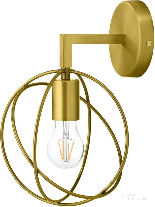 The appearance of Perimeter Brass Wall Sconce Light Fixture In Brass designed by Modway in the modern / contemporary interior design. This brass piece of furniture  was selected by 1StopBedrooms from Perimeter Collection to add a touch of cosiness and style into your home. Sku: EEI-2915. Product Type: Wall Sconce. Material: Brass. Image1
