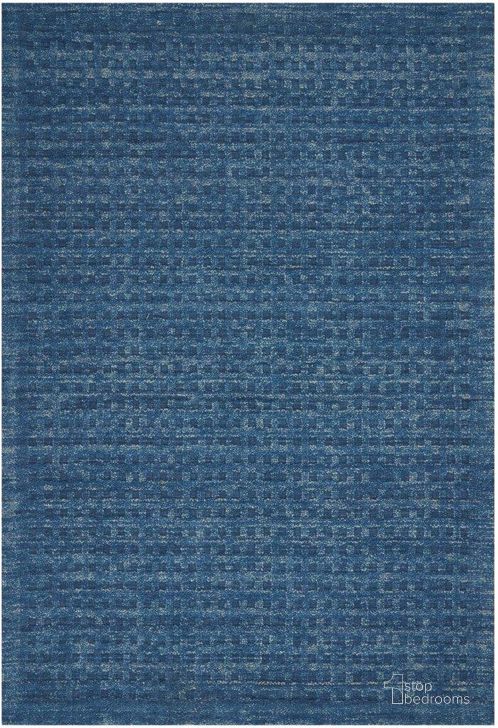 The appearance of Perris Navy 7 X 10 Area Rug designed by Nourison in the modern / contemporary interior design. This navy piece of furniture  was selected by 1StopBedrooms from Perris Collection to add a touch of cosiness and style into your home. Sku: 99446225399. Material: Wool. Product Type: Area Rugs. Image1