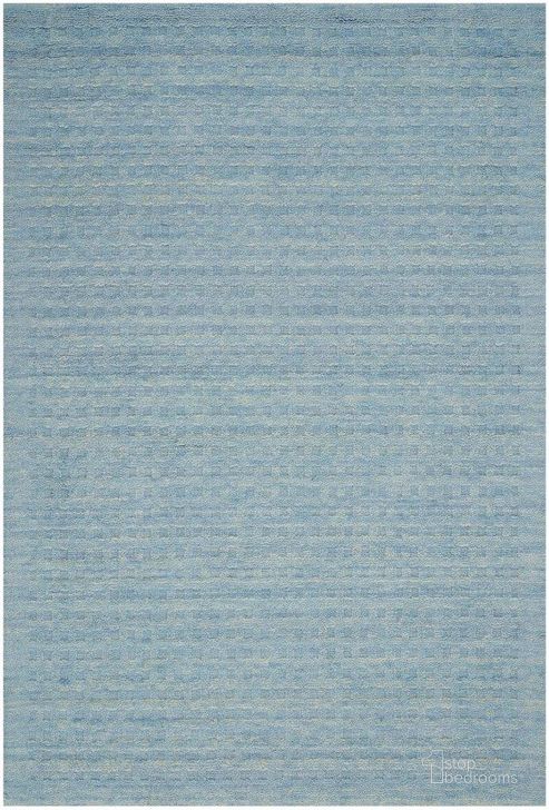 The appearance of Perris Sky Blue 5 X 8 Area Rug designed by Nourison in the modern / contemporary interior design. This sky blue piece of furniture  was selected by 1StopBedrooms from Perris Collection to add a touch of cosiness and style into your home. Sku: 99446226587. Material: Wool. Product Type: Area Rugs. Image1
