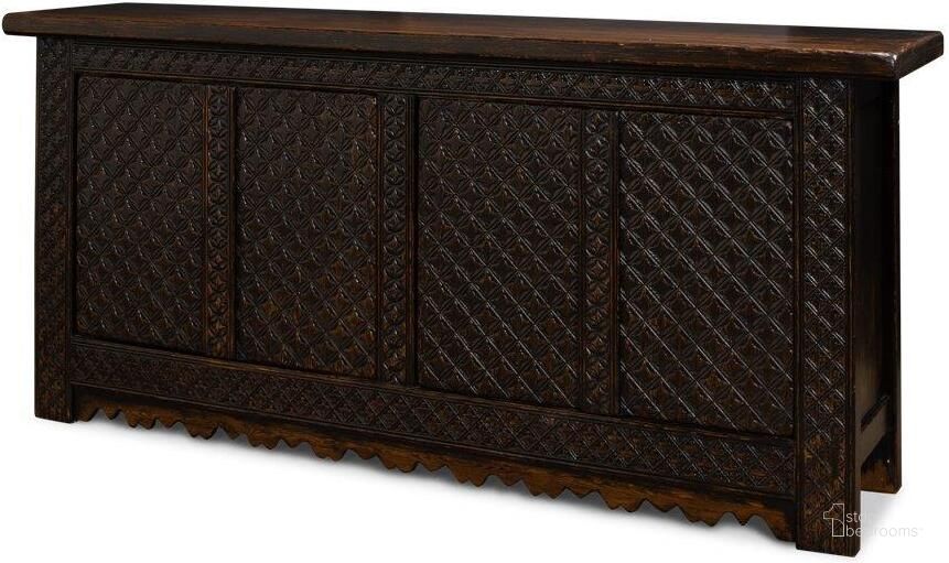 The appearance of Persian Brown Sideboard designed by Sarreid in the coastal interior design. This dark brown piece of furniture  was selected by 1StopBedrooms from Persian Collection to add a touch of cosiness and style into your home. Sku: 30735. Product Type: Sideboard. Image1