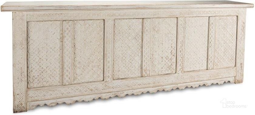 The appearance of Persian White White Sideboard designed by Sarreid in the coastal interior design. This white piece of furniture  was selected by 1StopBedrooms from Persian Collection to add a touch of cosiness and style into your home. Sku: 53218. Product Type: Sideboard. Image1