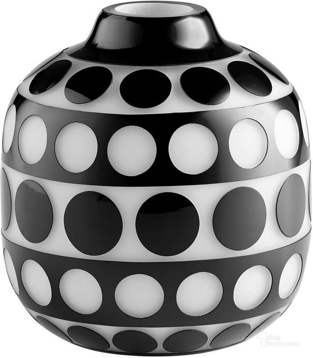 The appearance of Petroglyph Black And White Small Vase designed by Cyan Design in the modern / contemporary interior design. This black and white piece of furniture  was selected by 1StopBedrooms from Petroglyph Collection to add a touch of cosiness and style into your home. Sku: 11087. Material: Glass. Product Type: Vase.