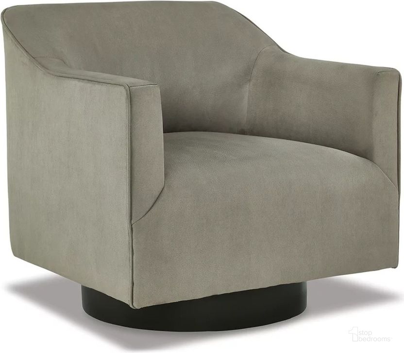 The appearance of Phantasm Putty Swivel Accent Chair designed by Signature Design by Ashley in the transitional interior design. This putty piece of furniture  was selected by 1StopBedrooms from Phantasm Collection to add a touch of cosiness and style into your home. Sku: A3000343. Material: Fabric. Product Type: Accent Chair. Image1