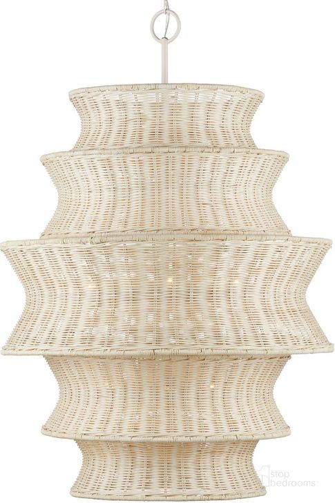 The appearance of Phebe Large Rattan Chandelier In Natural designed by Currey & Company in the modern / contemporary interior design. This natural piece of furniture  was selected by 1StopBedrooms from Phebe Collection to add a touch of cosiness and style into your home. Sku: 9000-1083. Product Type: Chandelier. Material: Iron. Image1