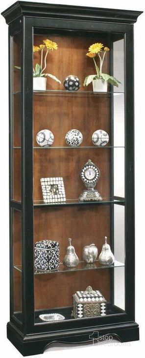 The appearance of Philip Reinisch Co Color Time Ambience Display Cabinet In Pirate Black designed by Phillip Reinisch Co in the traditional interior design. This black piece of furniture  was selected by 1StopBedrooms from Color Time Collection to add a touch of cosiness and style into your home. Sku: 62257. Material: Wood. Product Type: Display Cabinet.