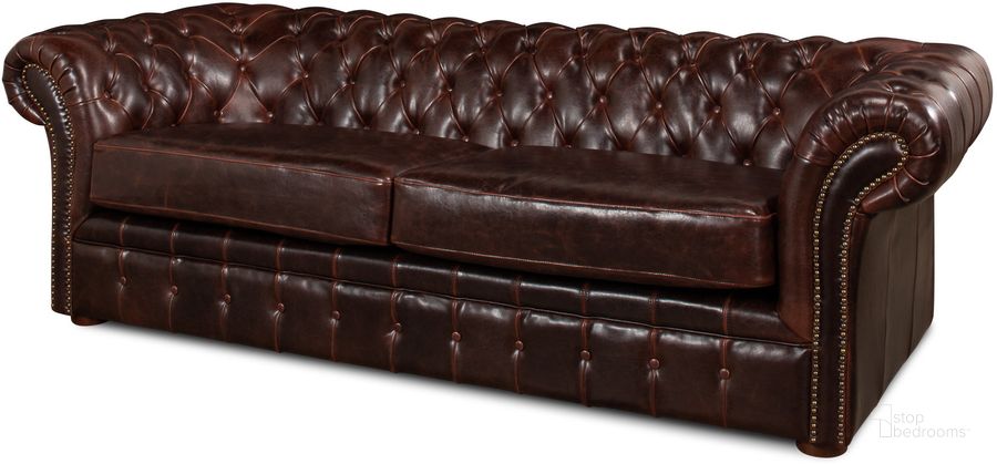 The appearance of Piccadilly Club Brown Sofa designed by Sarreid in the traditional interior design. This brown piece of furniture  was selected by 1StopBedrooms from Piccadilly Collection to add a touch of cosiness and style into your home. Sku: 27729. Product Type: Sofa. Image1