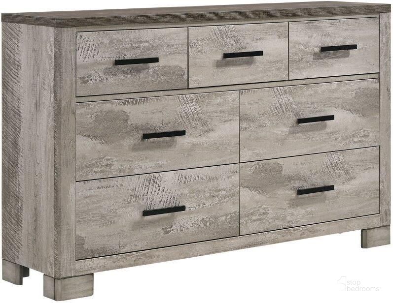 The appearance of Picket House Furnishings Adam 6-Drawer Dresser designed by Picket House in the transitional interior design. This gray piece of furniture  was selected by 1StopBedrooms from Adam Collection to add a touch of cosiness and style into your home. Sku: MC300DR. Product Type: Dresser. Material: Rubberwood. Image1
