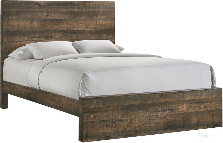 The appearance of Picket House Furnishings Beckett King Panel Bed designed by Picket House in the transitional interior design. This walnut piece of furniture  was selected by 1StopBedrooms from Beckett Collection to add a touch of cosiness and style into your home. Sku: BY500KHF;BY520QKR. Bed Type: Panel Bed. Product Type: Panel Bed. Bed Size: King. Material: Rubberwood. Image1