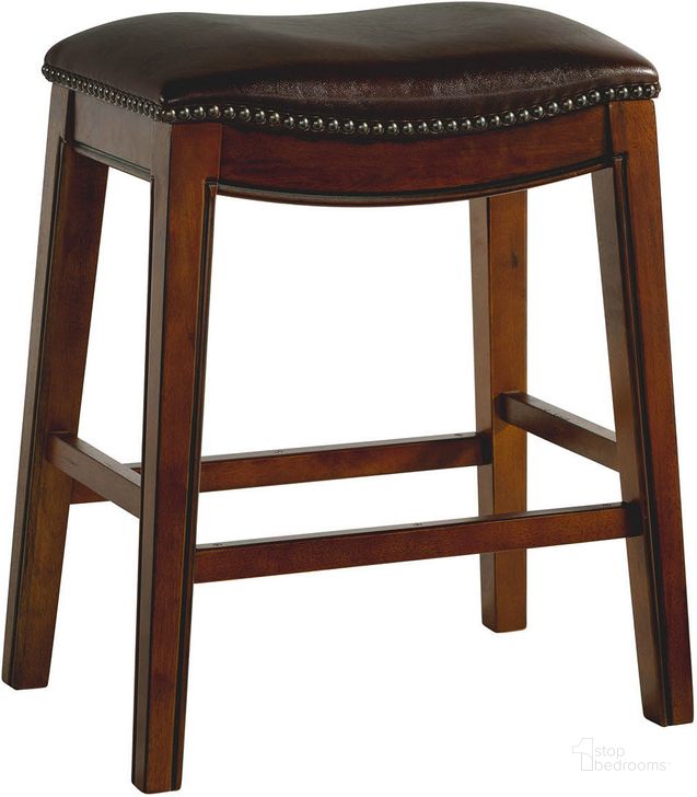 The appearance of Picket House Furnishings Bowen 24 Inch Backless Counter Height Stool In Brown designed by Picket House in the rustic / southwestern interior design. This brown piece of furniture  was selected by 1StopBedrooms from Bowen Collection to add a touch of cosiness and style into your home. Sku: LFS100CSTDB. Product Type: Counter Height Chair. Material: Rubberwood. Image1
