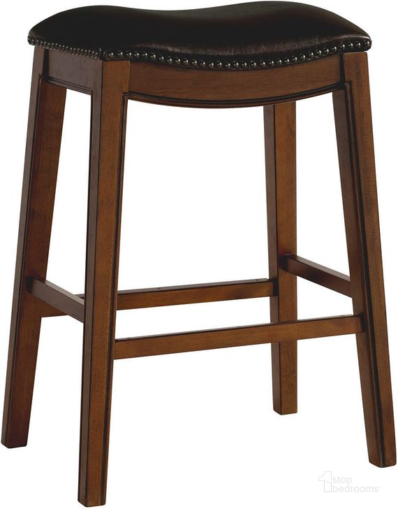 The appearance of Picket House Furnishings Bowen 30 Inch Backless Bar Stool In Brown designed by Picket House in the rustic / southwestern interior design. This brown piece of furniture  was selected by 1StopBedrooms from Bowen Collection to add a touch of cosiness and style into your home. Sku: LFS100BSTDB. Product Type: Barstool. Material: Rubberwood. Image1