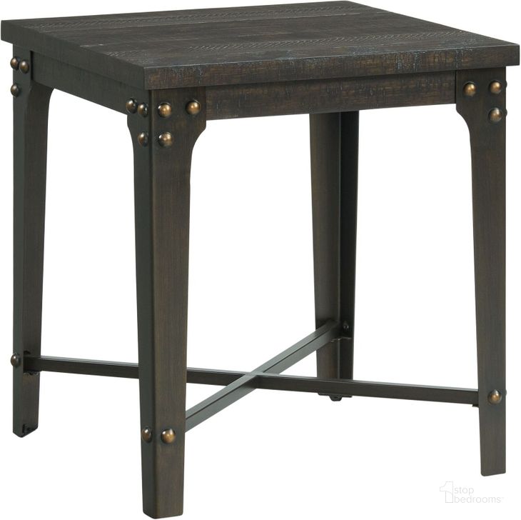 The appearance of Picket House Furnishings Cera Square End Table With Usb designed by Picket House in the industrial interior design. This smokey walnut piece of furniture  was selected by 1StopBedrooms from Cera Collection to add a touch of cosiness and style into your home. Sku: TFC100ETPE. Product Type: End Table. Material: Pine. Image1