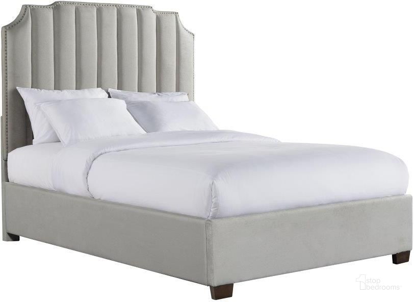 The appearance of Picket House Furnishings Duncan King Upholstered Bed designed by Picket House in the transitional interior design. This gray piece of furniture  was selected by 1StopBedrooms from Duncan Collection to add a touch of cosiness and style into your home. Sku: UHR3151KH;UGT3151KFR. Bed Type: Platform Bed. Product Type: Platform Bed. Bed Size: King. Material: Pine. Image1
