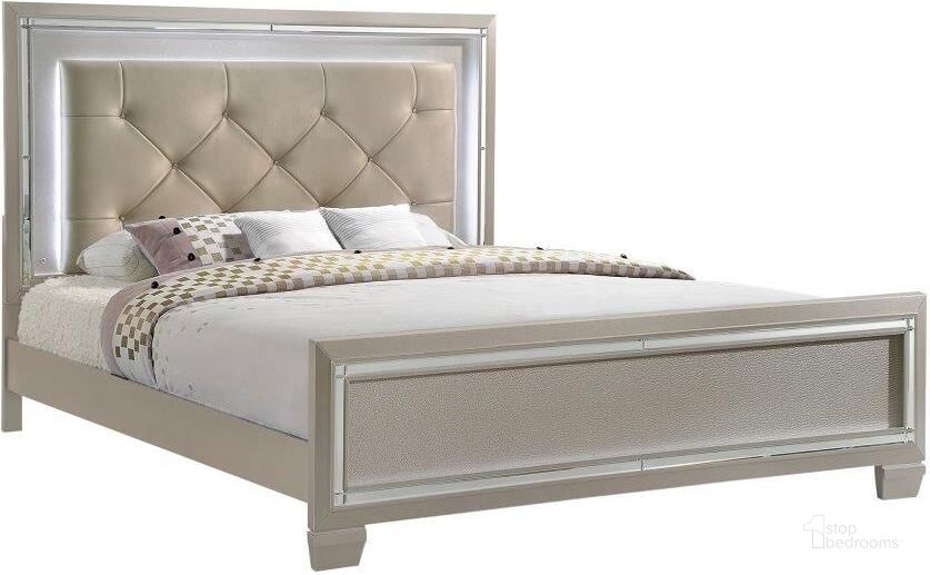 The appearance of Picket House Furnishings Glamour King Panel Bed designed by Picket House in the modern / contemporary interior design. This champagne piece of furniture  was selected by 1StopBedrooms from Glamour Collection to add a touch of cosiness and style into your home. Sku: LT100KH;LT100KF;LT100QKR. Bed Type: Panel Bed. Material: Wood. Product Type: Panel Bed. Bed Size: King. Image1