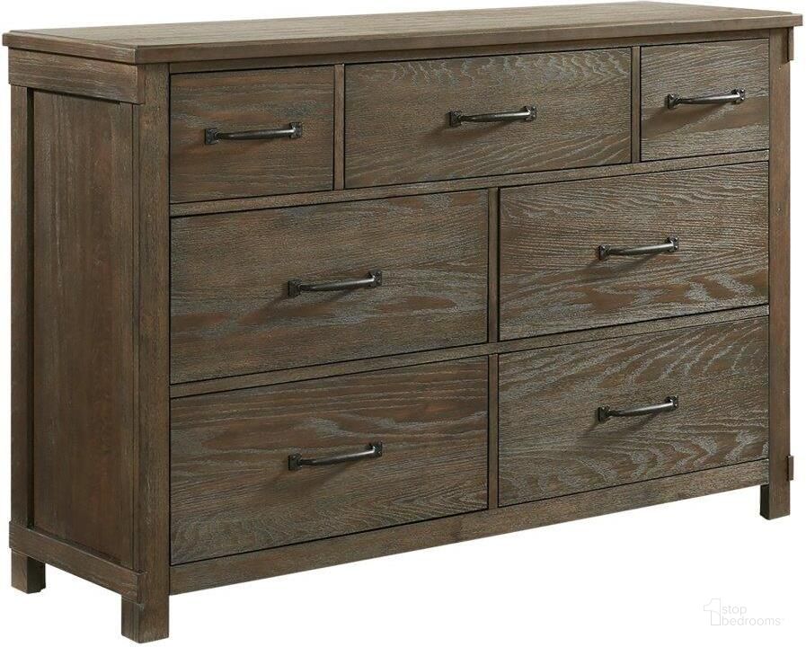 The appearance of Picket House Furnishings Jack 7-Drawer Dresser designed by Picket House in the country / farmhouse interior design. This walnut piece of furniture  was selected by 1StopBedrooms from Jack Collection to add a touch of cosiness and style into your home. Sku: SC300DR. Product Type: Dresser. Material: Rubberwood. Image1