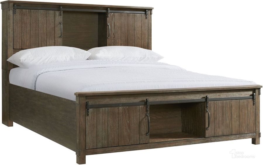 The appearance of Picket House Furnishings Jack King Platform Storage Bed designed by Picket House in the country / farmhouse interior design. This walnut piece of furniture  was selected by 1StopBedrooms from Jack Collection to add a touch of cosiness and style into your home. Sku: SC370KH;SC370KF;SC370QKR. Bed Type: Storage Bed. Product Type: Storage Bed. Bed Size: King. Material: Rubberwood. Image1