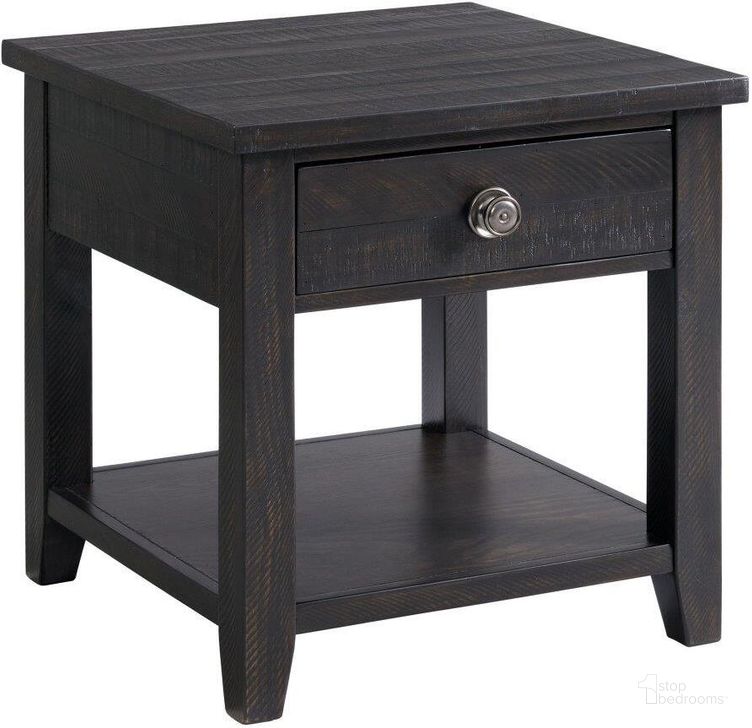 The appearance of Picket House Furnishings Kahlil 1-Drawer End Table designed by Picket House in the modern / contemporary interior design. This espresso piece of furniture  was selected by 1StopBedrooms from Kahlil Collection to add a touch of cosiness and style into your home. Sku: TKN100ET. Material: Wood. Product Type: End Table. Image1