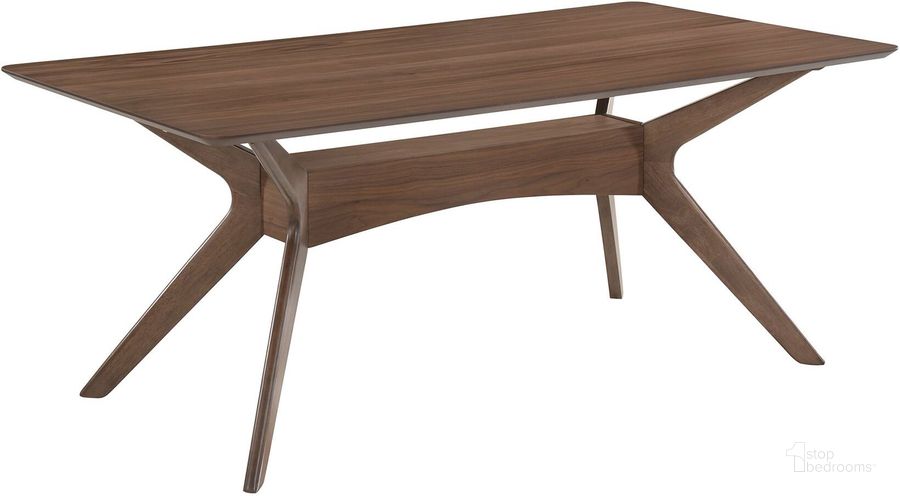 The appearance of Picket House Furnishings Ronan Standard Height Rectangle Dining Table designed by Picket House in the transitional interior design. This walnut piece of furniture  was selected by 1StopBedrooms from Ronan Collection to add a touch of cosiness and style into your home. Sku: DRZ100DTT;DRZ100DTB. Table Base Style: Trestle. Product Type: Dining Table. Table Top Shape: Rectangular. Material: Rubberwood. Size: 71". Image1