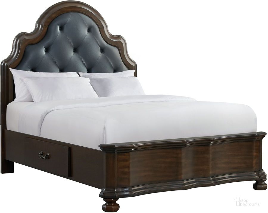 The appearance of Picket House Furnishings Serena Queen 2-Drawer Platform Storage Bed designed by Picket House in the traditional interior design. This espresso piece of furniture  was selected by 1StopBedrooms from Serena Collection to add a touch of cosiness and style into your home. Sku: AV600QH;AV600QF;AV650QKR. Bed Type: Platform Bed. Product Type: Platform Bed. Bed Size: Queen. Material: Pine. Image1