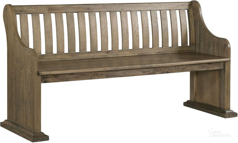 The appearance of Picket House Furnishings Stanford Pew Bench designed by Picket House in the transitional interior design. This grey piece of furniture  was selected by 1StopBedrooms from Stanford Collection to add a touch of cosiness and style into your home. Sku: DST300PW. Product Type: Dining Bench. Material: Rubberwood. Image1