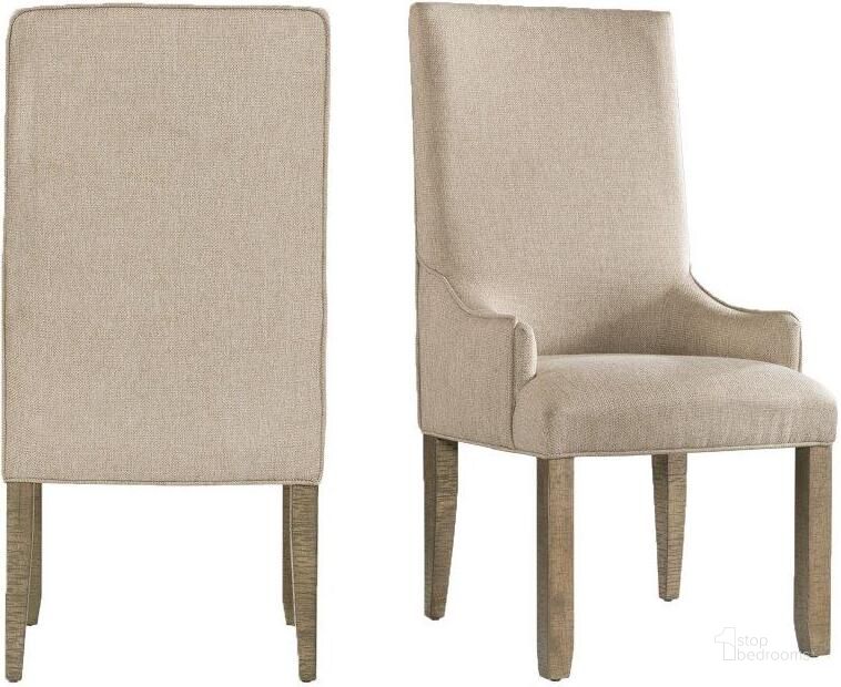 The appearance of Picket House Furnishings Stanford Standard Height Parson Chair Set 2 designed by Picket House in the transitional interior design. This taupe and grey piece of furniture  was selected by 1StopBedrooms from Stanford Collection to add a touch of cosiness and style into your home. Sku: DST300PC. Product Type: Dining Chair. Material: Rubberwood. Image1