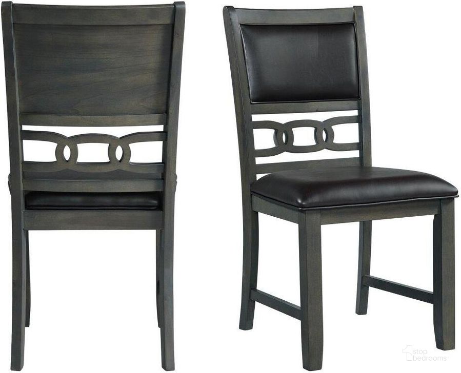 The appearance of Picket House Furnishings Taylor Standard Height Faux Leather Side Chair Set 2 In Gray designed by Picket House in the transitional interior design. This gray piece of furniture  was selected by 1StopBedrooms from Taylor Collection to add a touch of cosiness and style into your home. Sku: DAH305SPC. Material: Wood. Product Type: Side Chair. Image1