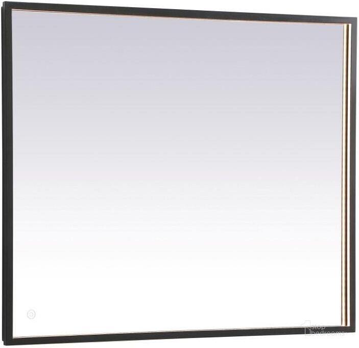 The appearance of Pier Black Led Mirror MRE62740BK designed by Elegant Lighting in the transitional interior design. This black piece of furniture  was selected by 1StopBedrooms from Pier Collection to add a touch of cosiness and style into your home. Sku: MRE62740BK. Material: Aluminum. Product Type: Mirror. Image1