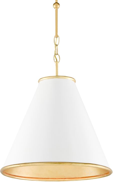 The appearance of Pierrepont Small White Pendant designed by Currey & Company in the modern / contemporary interior design. This white piece of furniture  was selected by 1StopBedrooms from Pierrepont Collection to add a touch of cosiness and style into your home. Sku: 9000-0536. Product Type: Pendant Lighting. Material: Iron. Image1