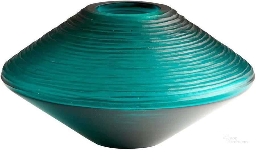 The appearance of Pietro Small Vase designed by Cyan Design in the modern / contemporary interior design. This green piece of furniture  was selected by 1StopBedrooms from Pietro Collection to add a touch of cosiness and style into your home. Sku: 07860. Material: Glass. Product Type: Vase.