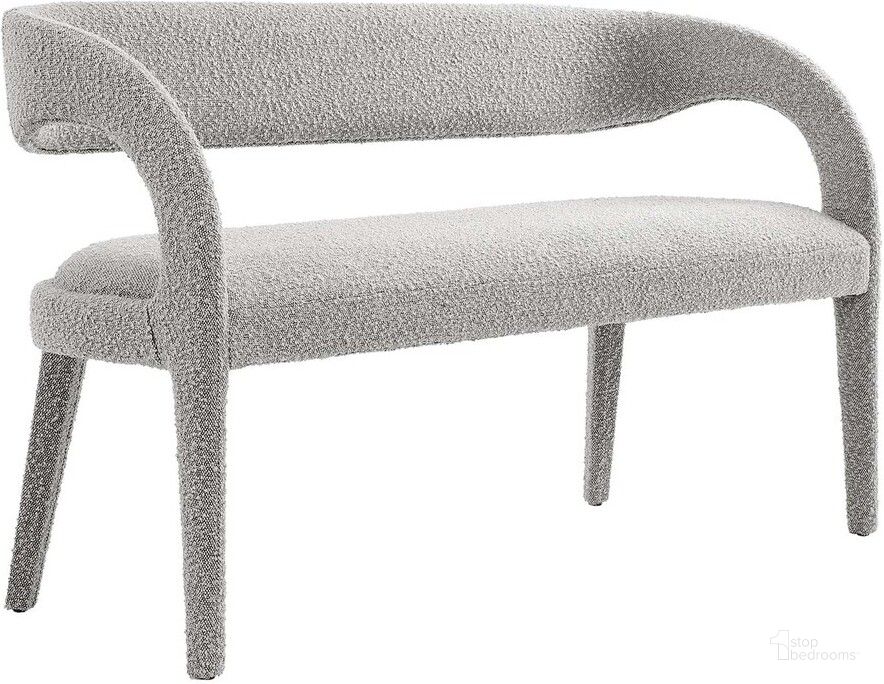 The appearance of Pinnacle Boucle Fabric Accent Bench In Taupe designed by Modway in the modern / contemporary interior design. This taupe piece of furniture  was selected by 1StopBedrooms from Pinnacle Collection to add a touch of cosiness and style into your home. Sku: EEI-6571-TAU. Product Type: Bench. Material: Rubberwood. Image1