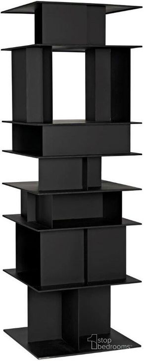 The appearance of Pisa Shelf In Black Steel designed by Noir in the transitional interior design. This matte black piece of furniture  was selected by 1StopBedrooms from Pisa Collection to add a touch of cosiness and style into your home. Sku: GBCS245MTB. Material: Steel. Product Type: Shelf. Image1