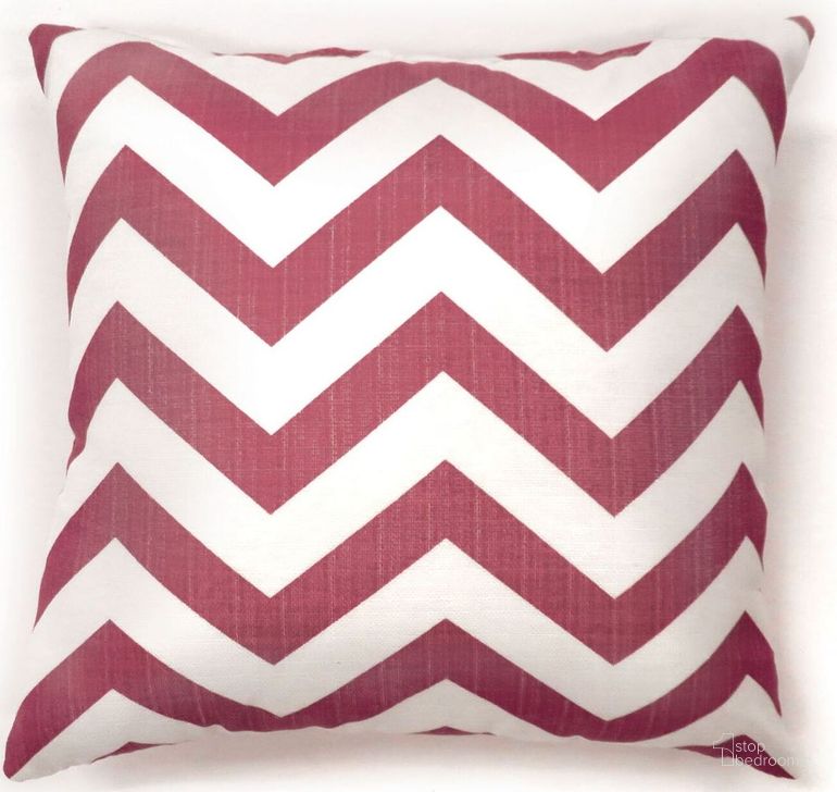 The appearance of Zoe Red Chevron 18 Pillow Set of 2 designed by Furniture of America in the modern / contemporary interior design. This red piece of furniture  was selected by 1StopBedrooms from Zoe Collection to add a touch of cosiness and style into your home. Sku: PL6022RD-S-2PK. Material: Polyester. Product Type: Accent Pillow.