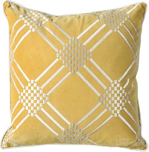 The appearance of Sam Gold 20 X 20 Pillow (2/Ctn) designed by Furniture of America in the modern / contemporary interior design. This gold piece of furniture  was selected by 1StopBedrooms from Sam Collection to add a touch of cosiness and style into your home. Sku: PL8040-2PK. Material: Fabric. Product Type: Pillow.