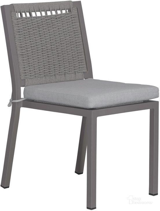 The appearance of Plantation Key Outdoor Panel Back Side Chair Set Of 2 In Granite designed by Liberty in the transitional interior design. This granite piece of furniture  was selected by 1StopBedrooms from Plantation Key Collection to add a touch of cosiness and style into your home. Sku: 3001-OSC9101-GT. Material: Aluminum. Product Type: Outdoor Chair. Image1