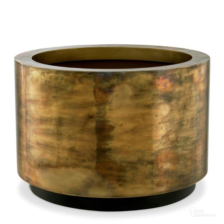 The appearance of Planter Jasper L Vintage Brass Finish designed by Eichholtz in the modern / contemporary interior design. This brass piece of furniture  was selected by 1StopBedrooms from Jasper Collection to add a touch of cosiness and style into your home. Sku: 114013. Product Type: Planter. Material: Brass. Image1