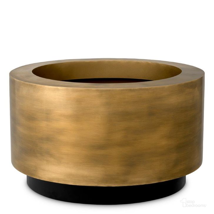 The appearance of Planter Jasper Xs Vintage Brass Finish designed by Eichholtz in the modern / contemporary interior design. This brass piece of furniture  was selected by 1StopBedrooms from Jasper Collection to add a touch of cosiness and style into your home. Sku: 116525. Product Type: Planter. Material: Brass. Image1