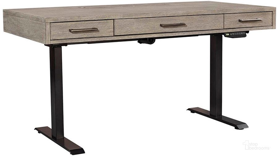 The appearance of Platinum 60 Inch Lift Desk In Grey designed by Aspenhome in the modern / contemporary interior design. This grey piece of furniture  was selected by 1StopBedrooms from Platinum Collection to add a touch of cosiness and style into your home. Sku: IUAB-301-1;I251-360T-2. Material: Wood. Product Type: Desk. Image1